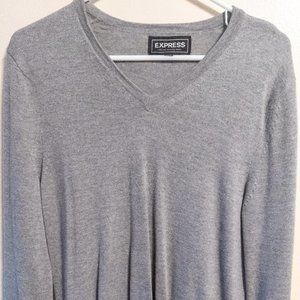 Grey Merino Wool Express Sweater